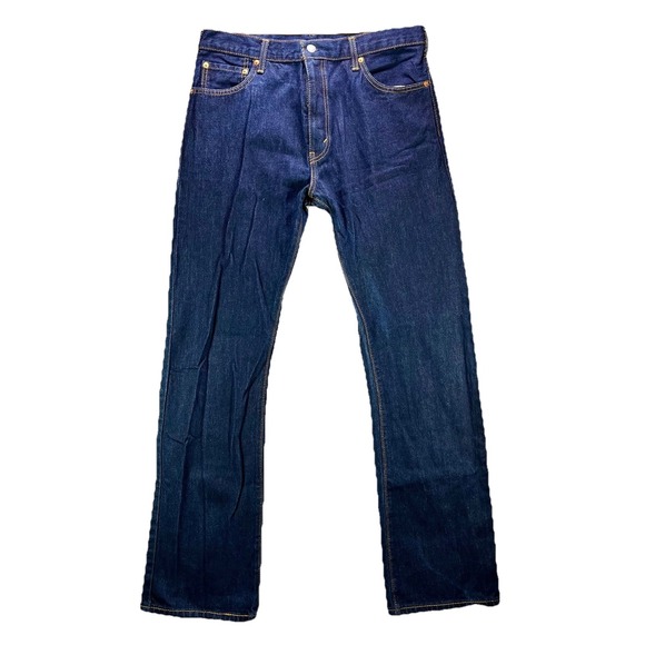 Levi's Jeans Mens 36x36 Blue 517 Bootcut Western Dark Wash 100% Cotton Denim - Picture 1 of 15